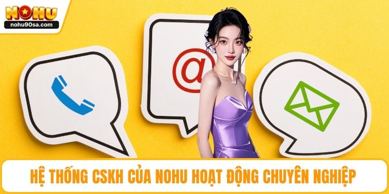 Hệ thống CSKH của NOHU hoạt động chuyên nghiệp 