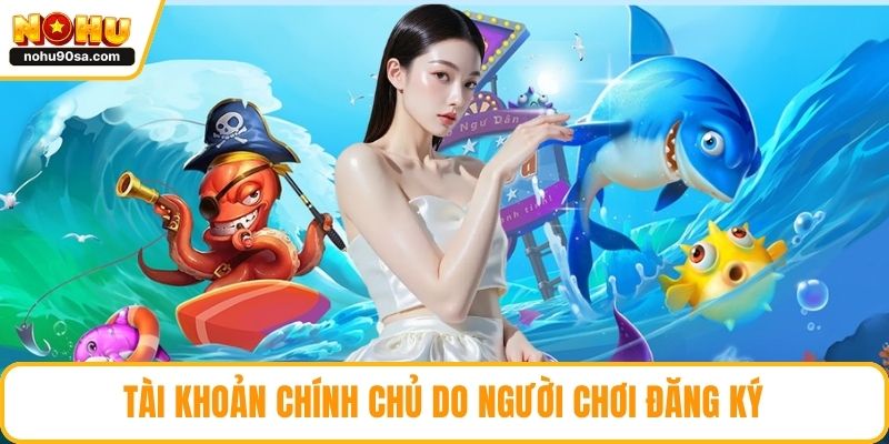 Tài khoản chính chủ do người chơi đăng ký